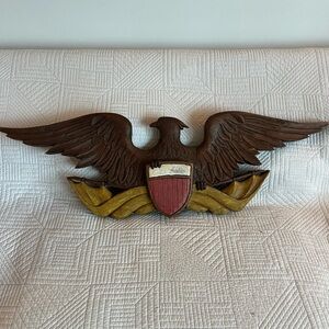 Wood American Bald Eagle vintage heavy